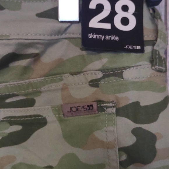 Joe's Jeans The Icon Camo Ankle Skinny Jeans 6/28 Soft Green - Picture 5 of 8